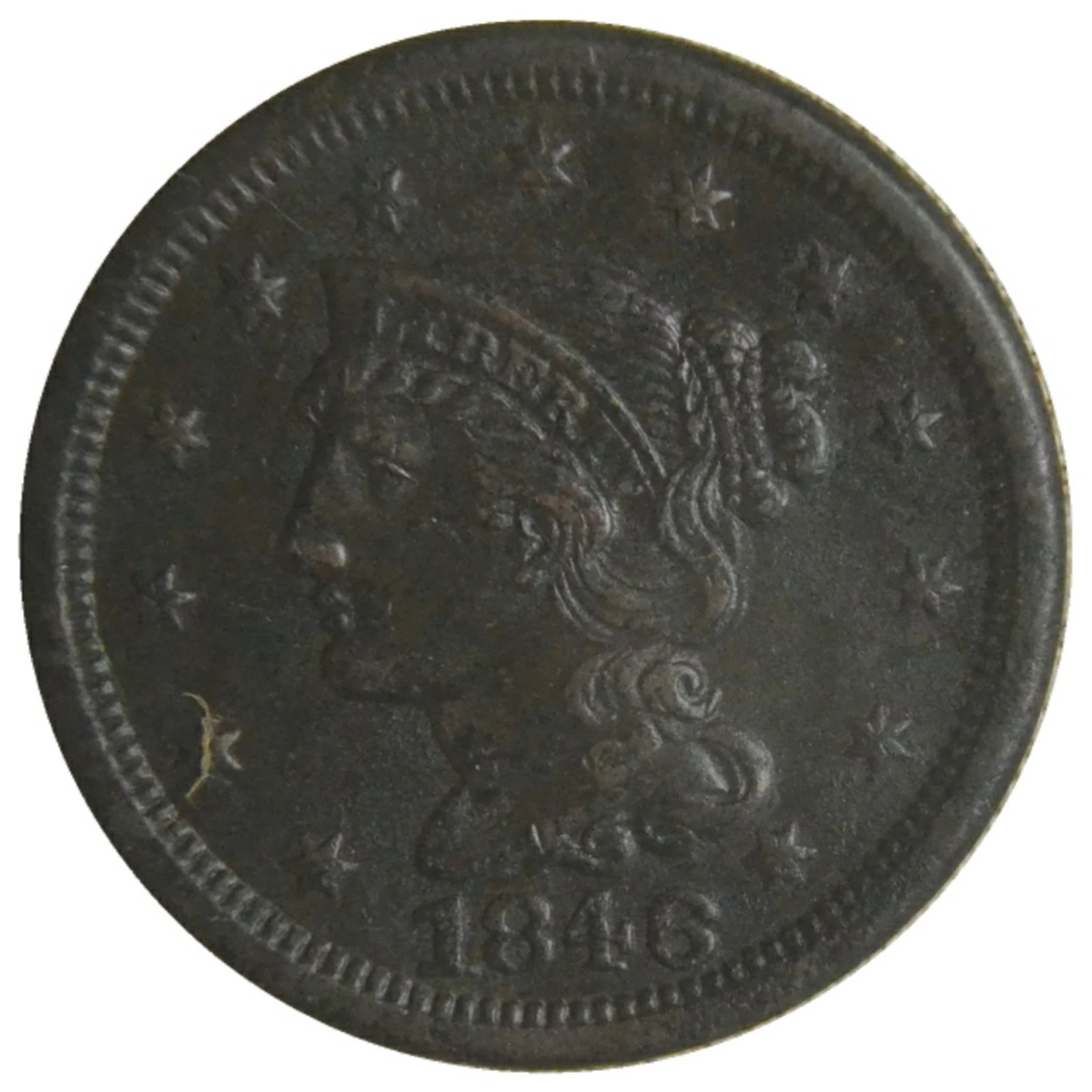 1846-Braided-Hair-Large-Cent-#3